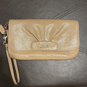Coach wristlet Wallet Purse Women leather